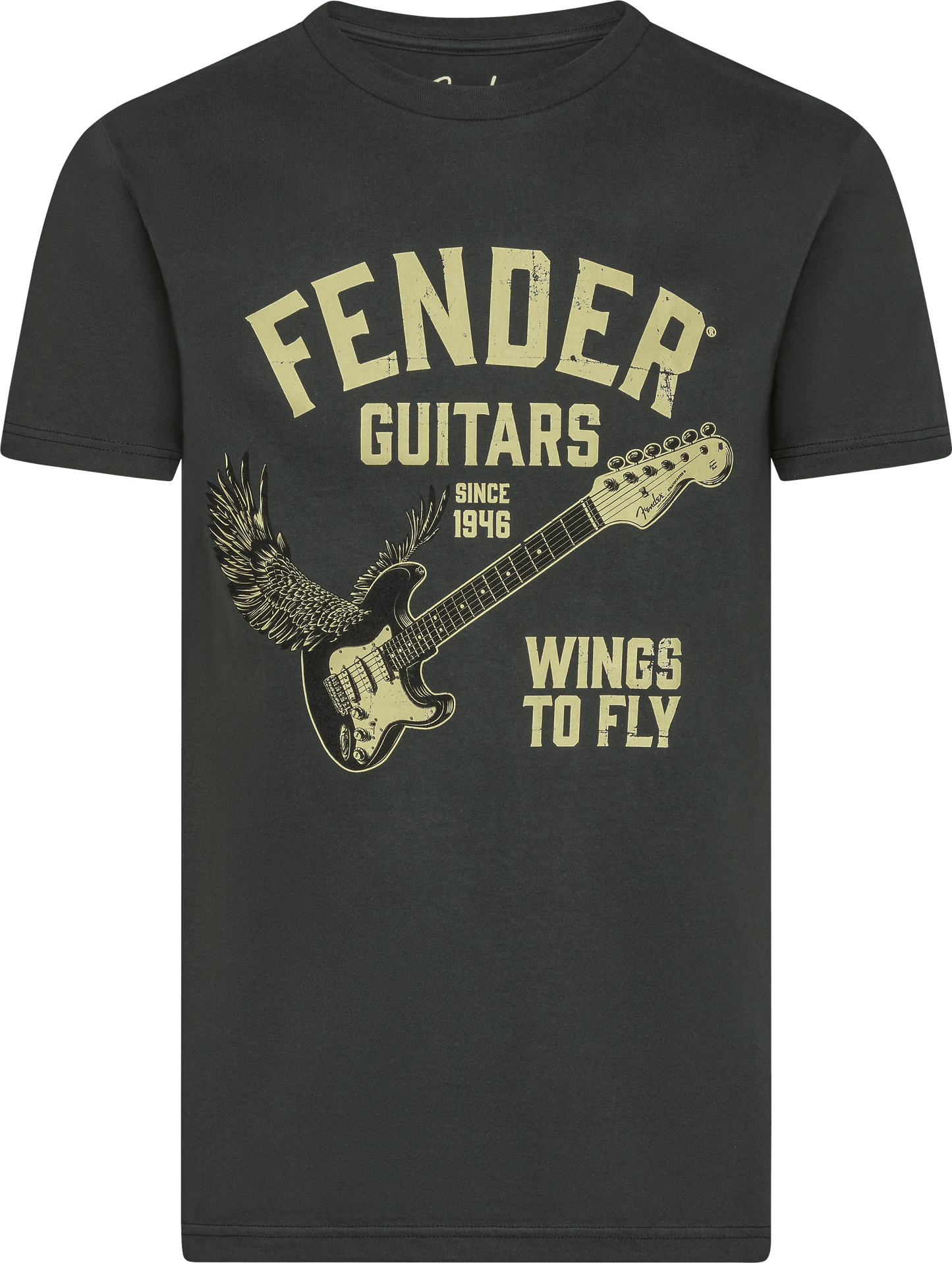 Fender® Wings To Fly T-Shirt, Vintage Black