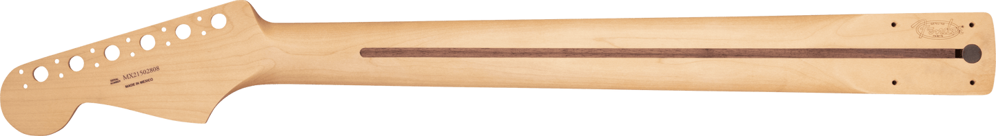 Player Series Stratocaster® Neck w/Block Inlays, 22 Medium Jumbo Frets, Pau Ferro